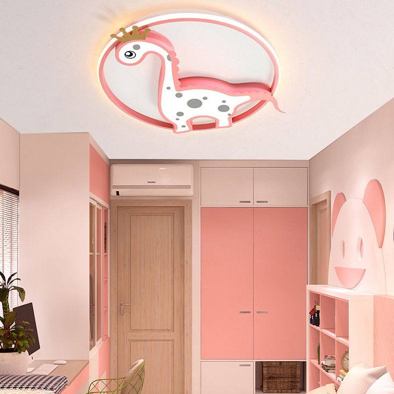 Chambre d'enfants dinosaure encastré plafonnier acrylique Creative LED plafonnier