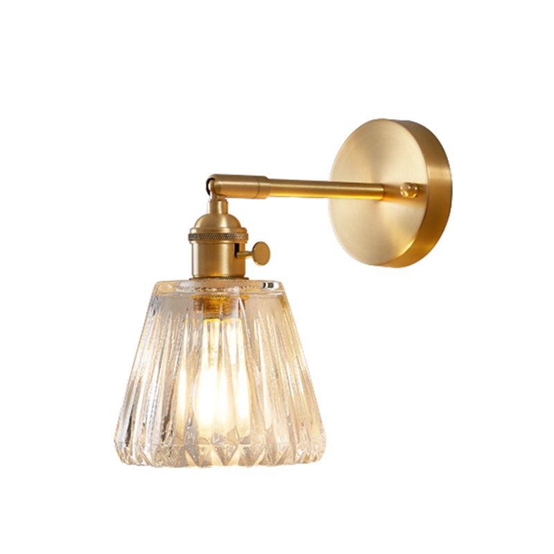 Ultramoderne beker wand gemonteerde lampen helder glazen wandmontage verlichtingsarmatuur voor slaapkamer