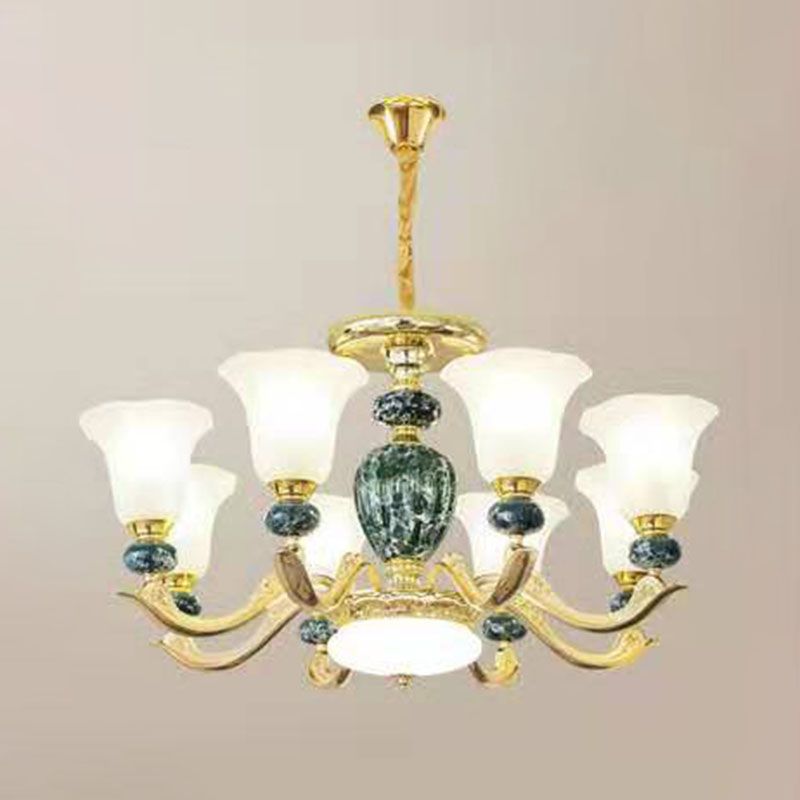 Lámpara colgante de gloria de vidrio esmerilado mínimo de lámpara de lámpara mínima para sala de estar