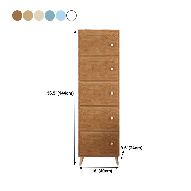 Contemporary Rectangle Accent Cabinet 9.44" Wide Wooden Storage Cabinet