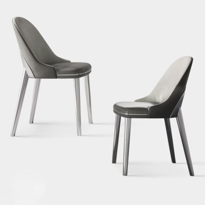 1/4/5/6 Pieces Rectangle Dining Set Sintered Stone Top Dining Table with Leather Chairs