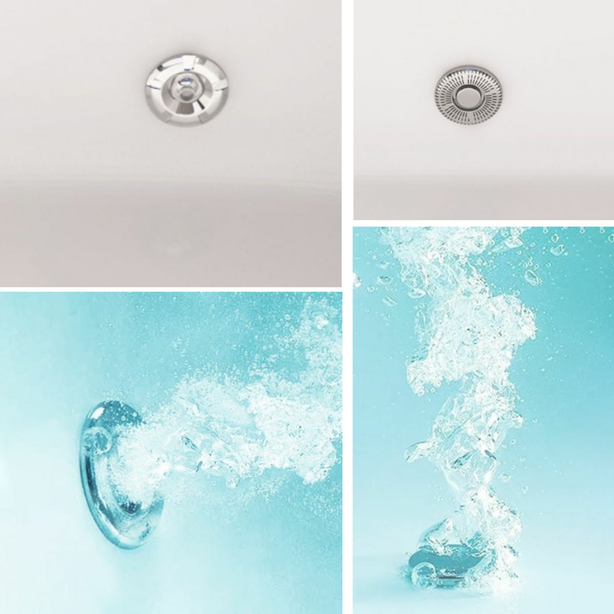 Modern Round Drop-in Bathtub Acrylic Soaking/Air Bathtub in White