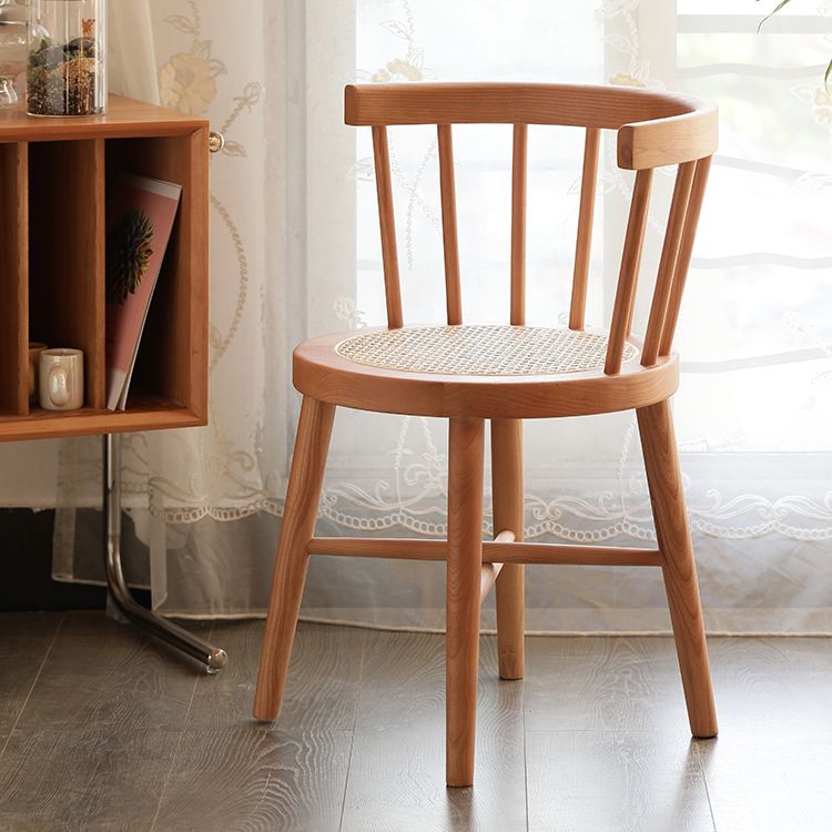 Sillas sin brazos de comedor de madera tradicional, sillas laterales traseras Windsor para uso doméstico