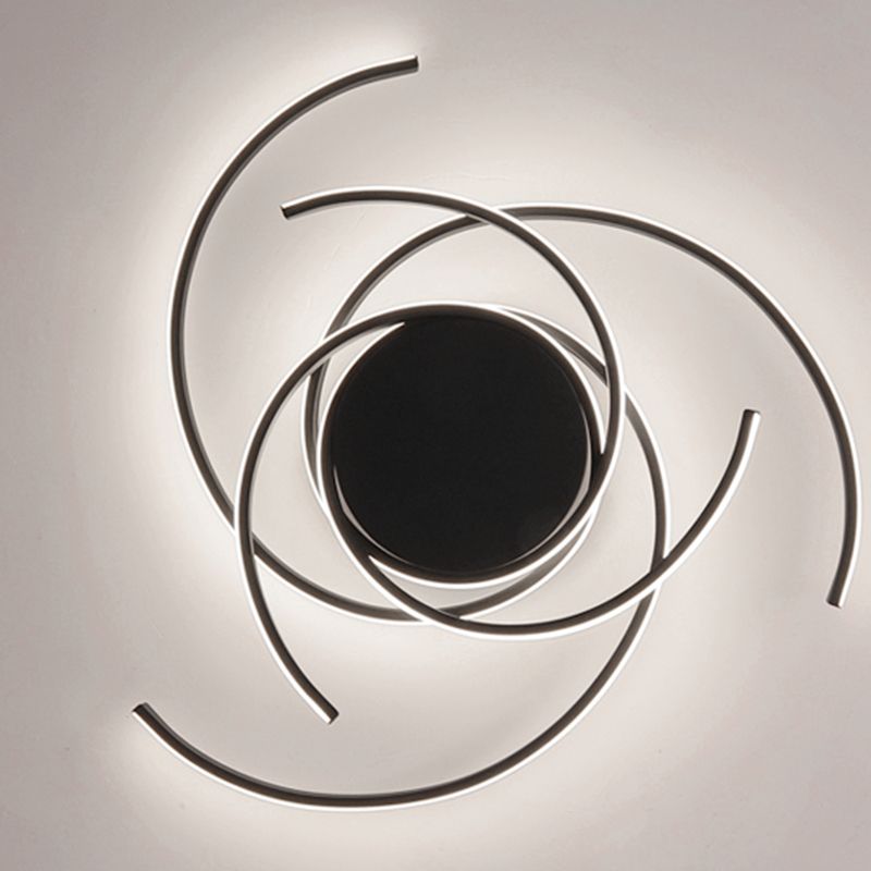 LED Contemporaine proche de l'éclairement d'ébullition Courriage étroit à Ceiling Lamp avec Metal Shade