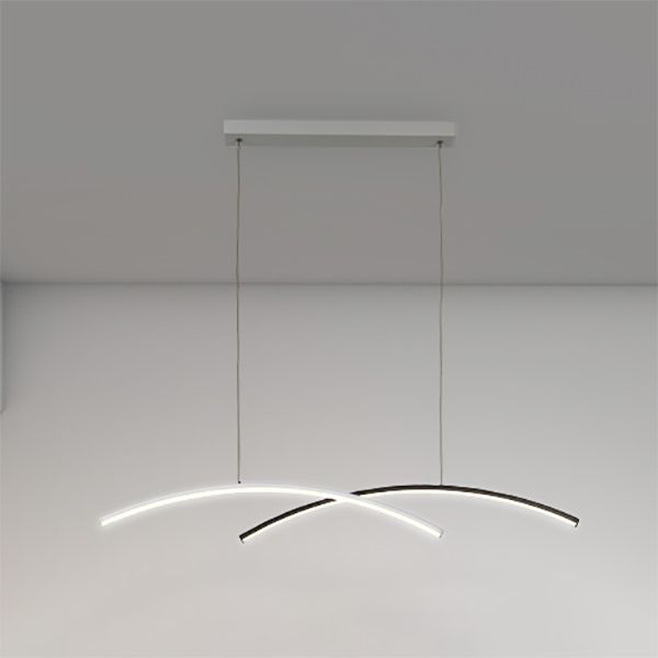 Caratteristica nordica semplice stile moderno a led lampadario isola lampadario per soggiorno sala da pranzo