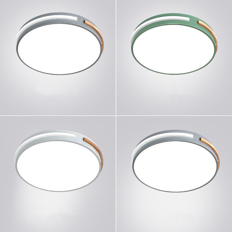 Acrylic Round Flush Mount Lamp Modernist LED Close to Ceiling Lighting for Bedroom