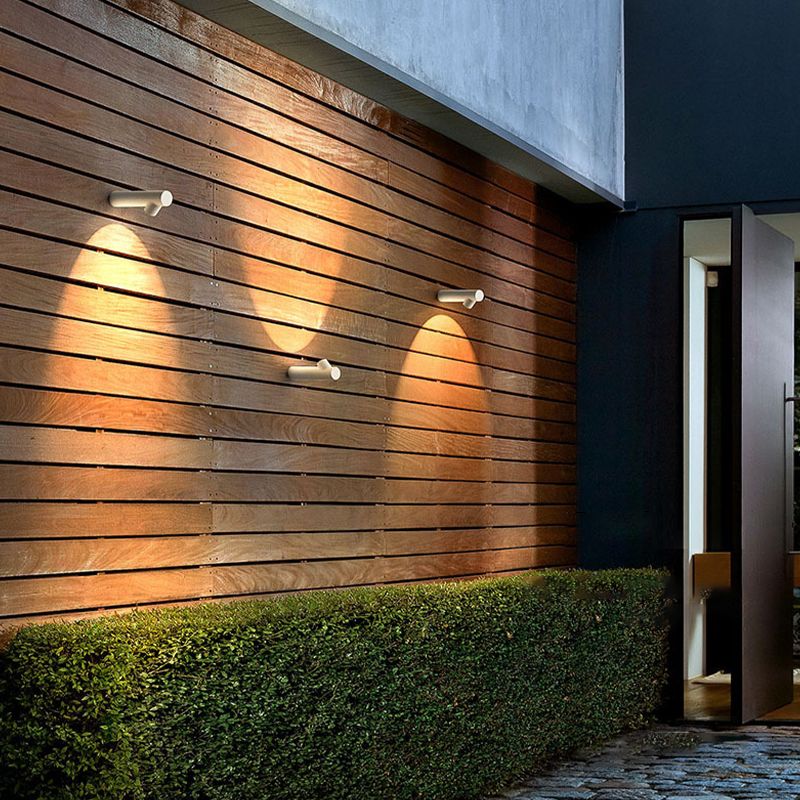 Modernism Style Single Wall Mounted Sconce Unique Wall Light in Black/White Finish