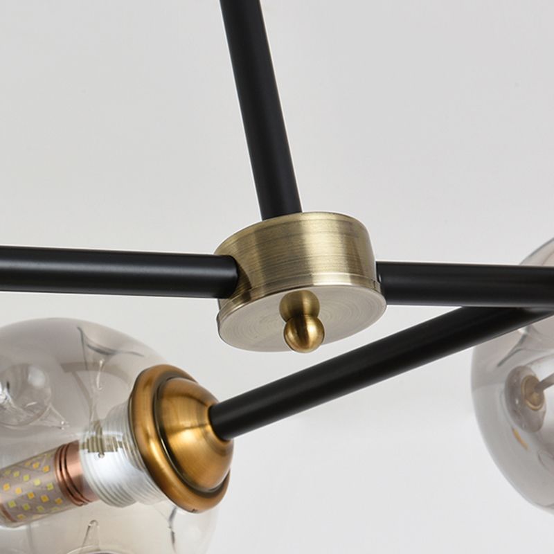 6-Light Contemporary Pendant Lights Global Glass Pendant Lighting Fixtures