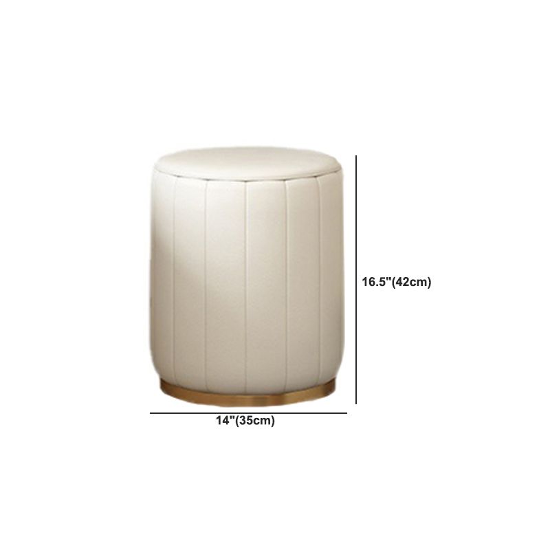 Stone Top Makeup Dressing Table in White Luxurious Metal Vanity