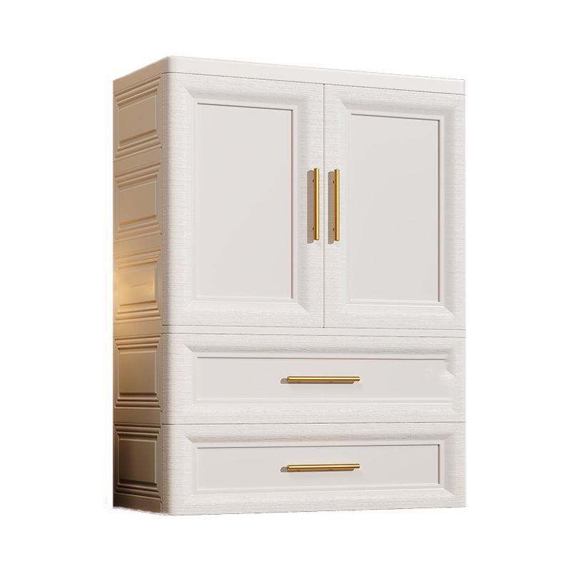 White Plastic Wardrobe Closet Contemporary Wardrobe Cabinet for Home