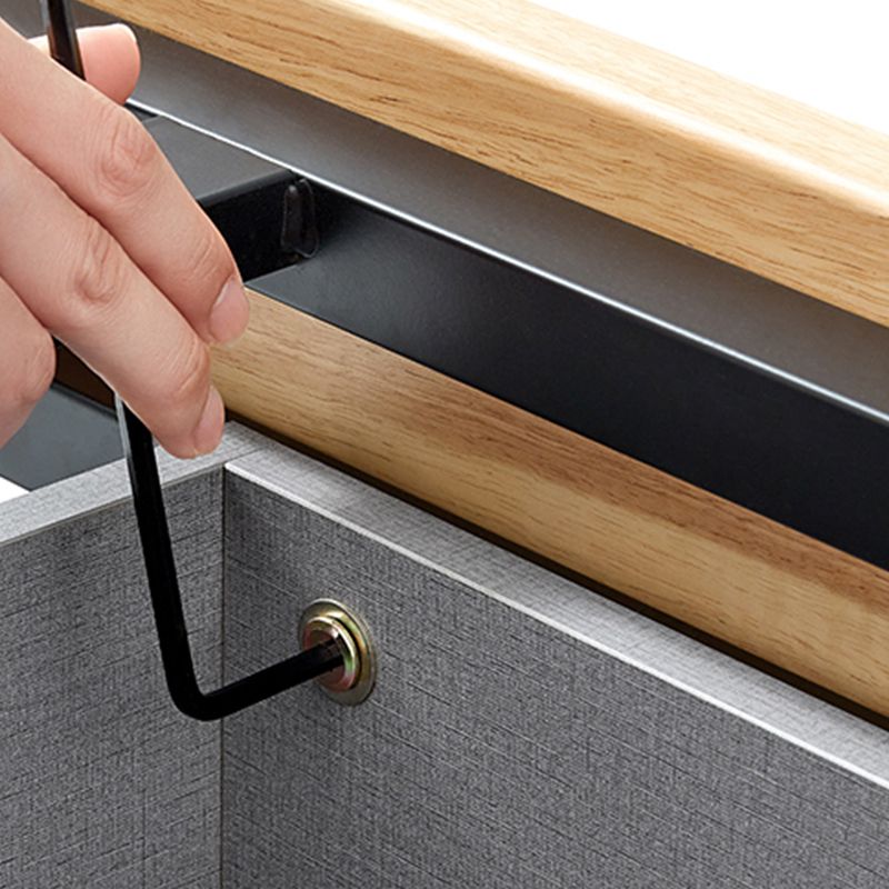 Faux leather Sofa Bed with Pillow Back Convertible Sofa with Magazine Storage