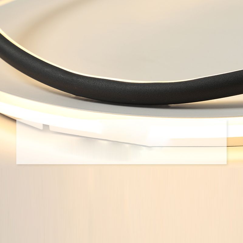 Luminaires de plafond LED à abat-jour en Silicone à géométrie de lumière encastrée moderne pour chambre à coucher