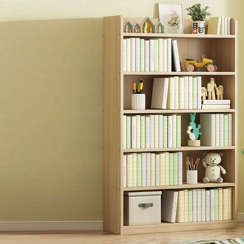 Modern Solid Wood Bookcase Closed Back Bookshelf for Any Room