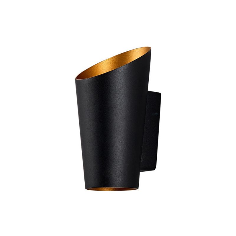 Modern Style Cylinder Shade Wall Lamp Metal 2 Light Sconces for Outdoor