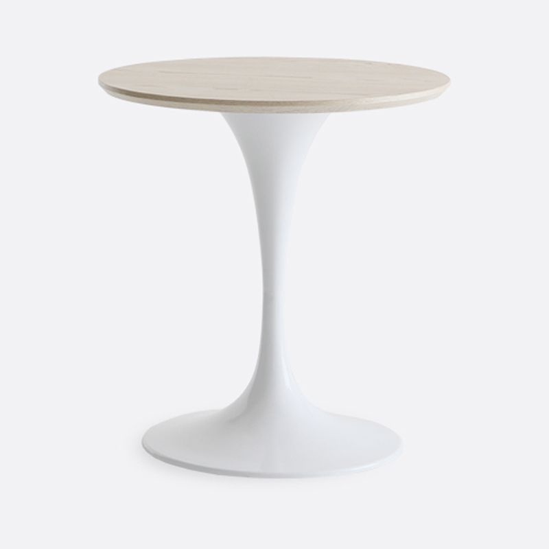 Mesa minimalista de mesa estándar redonda MDF Mesa de comedor de cocina con base de tulipán