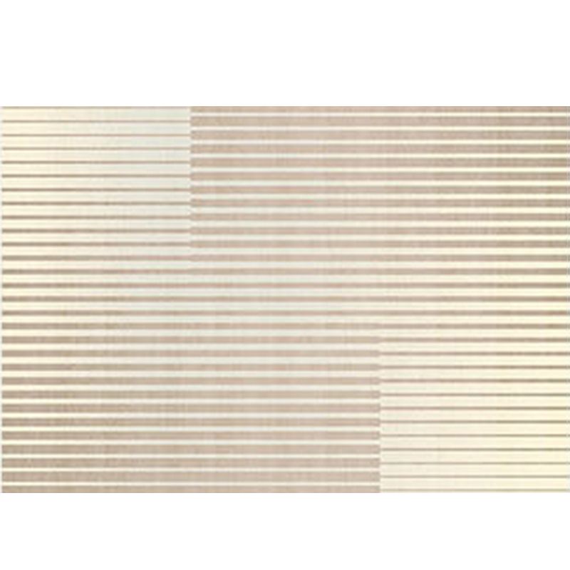 Yellow Tone Modern Area Carpet Polyester Banded Indoor Rug Anti-Slip Backing Carpet for Home Decor