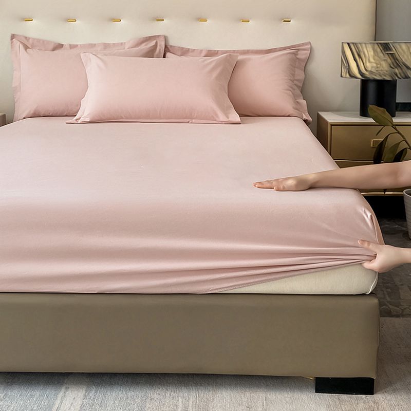 Modern Soild Fitted Sheet Cotton Elegand Bed Sheet Set for Bedroom