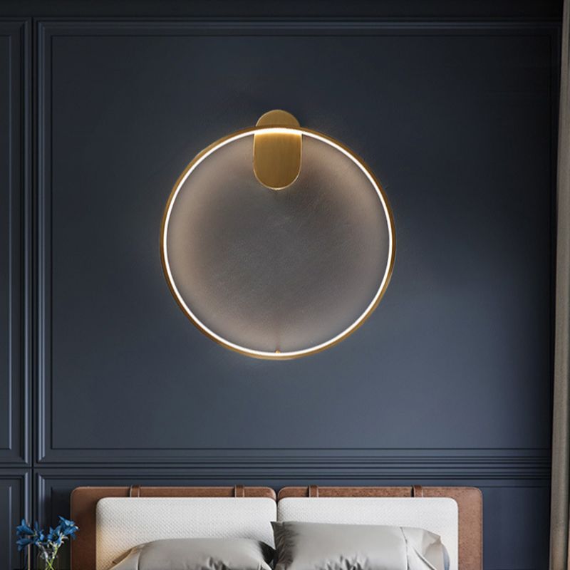 Modern Geometric Linear Wall Mount Lighting Minimalist Metallic LED Wall Sconce