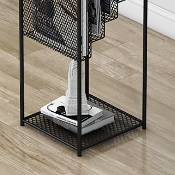 Contemporary Style Step Bookcase Metal Closed Back Bookshelf,36.6" H x 11.8" W