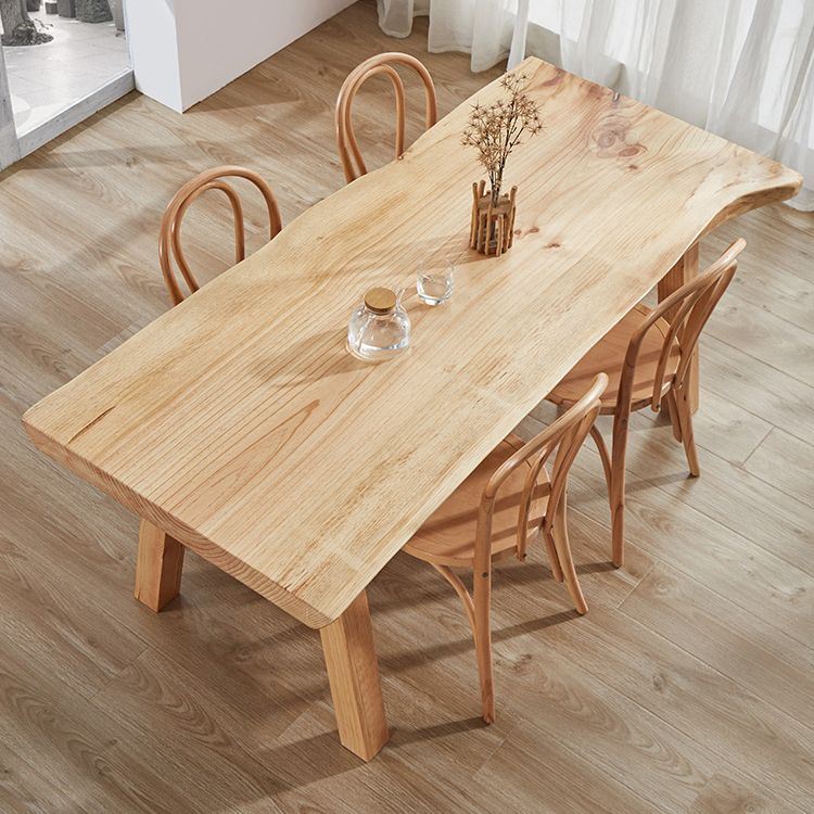 Tavolo da pranzo kaki standard glam tavolo da pranzo a forma di rettangolo in legno massiccio per cucina