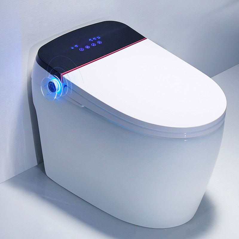 Modern All-In-One Toilet Bowl Skirted Toilet with Seat for Bathroom