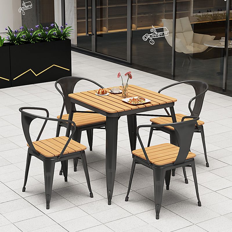 Modern Engineer Wood Dining Table Set 1/2/5/7 Pieces Dining Set for Home Use