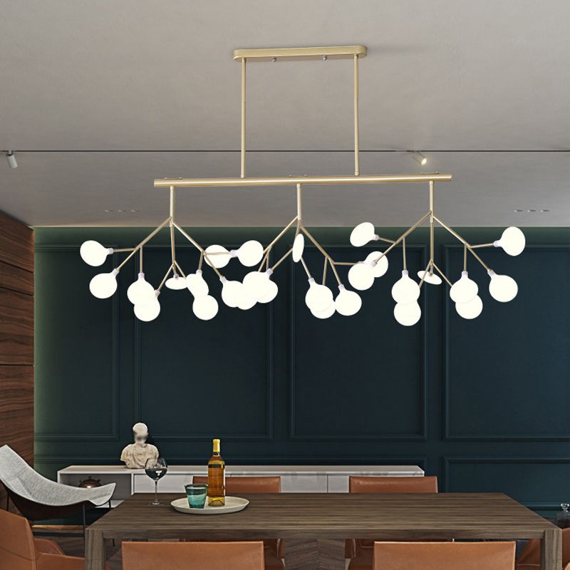 Modern Firefly Island Lighting Metal Multiple-Light Island Pendant Lights