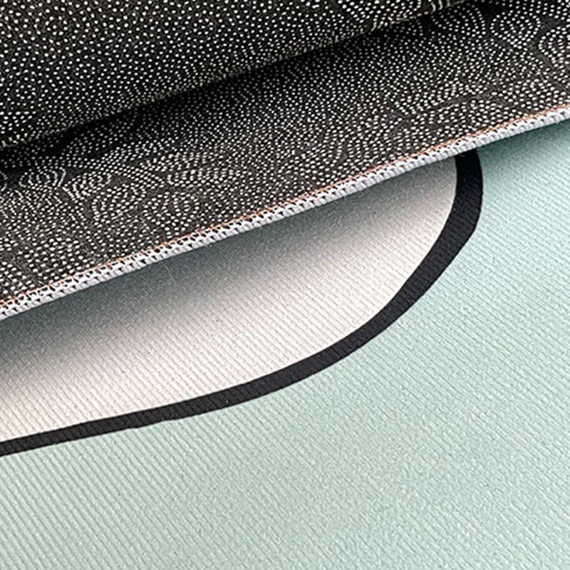 Modern Carpet Creative Abstract Pattern Carpet Polyester Area Rug with Non-Slip Backing