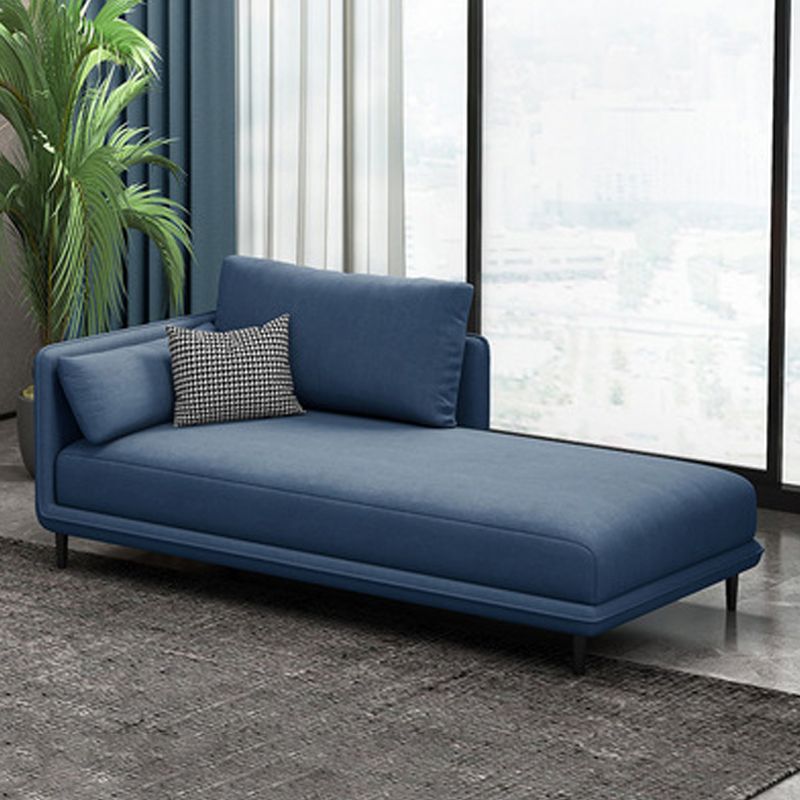 Nordic Chaise Lounge Cushioned Chaise Lounge Chair with Pillow Top Arms