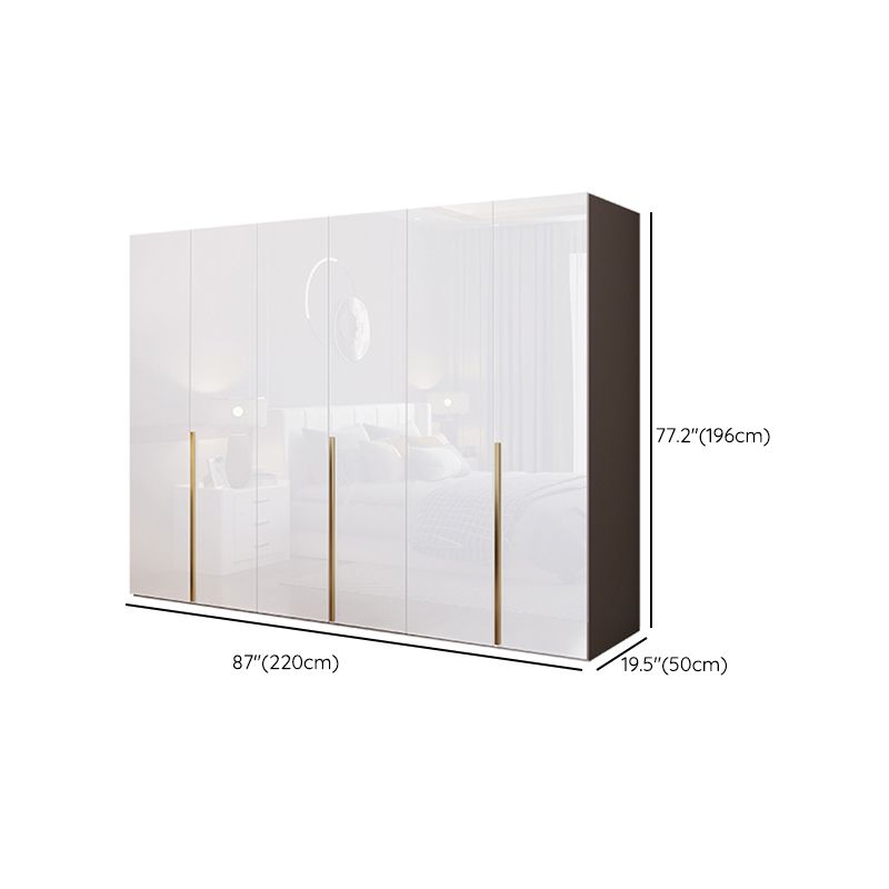 Bedroom Soft Close Doors Armoire Modern Style Wooden Wardrobe Cabinet