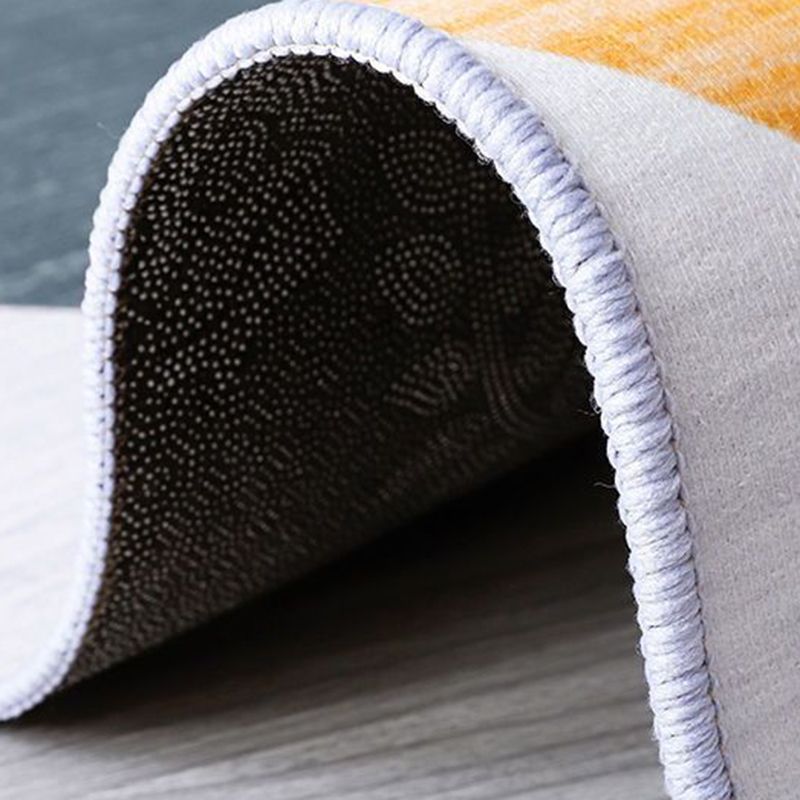 Simple Geometric Rug Indoor Polyester Rug Easy Clean Rug for Living Room and Bedroom