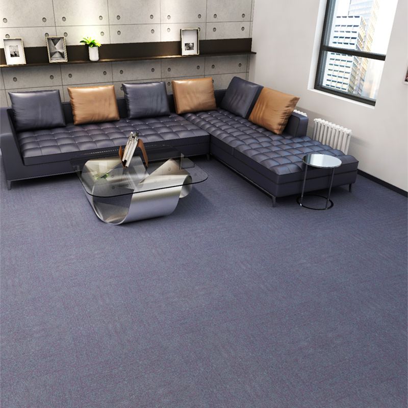 Office Room Carpet Tiles Solid Color Level Loop Square Carpet Tiles