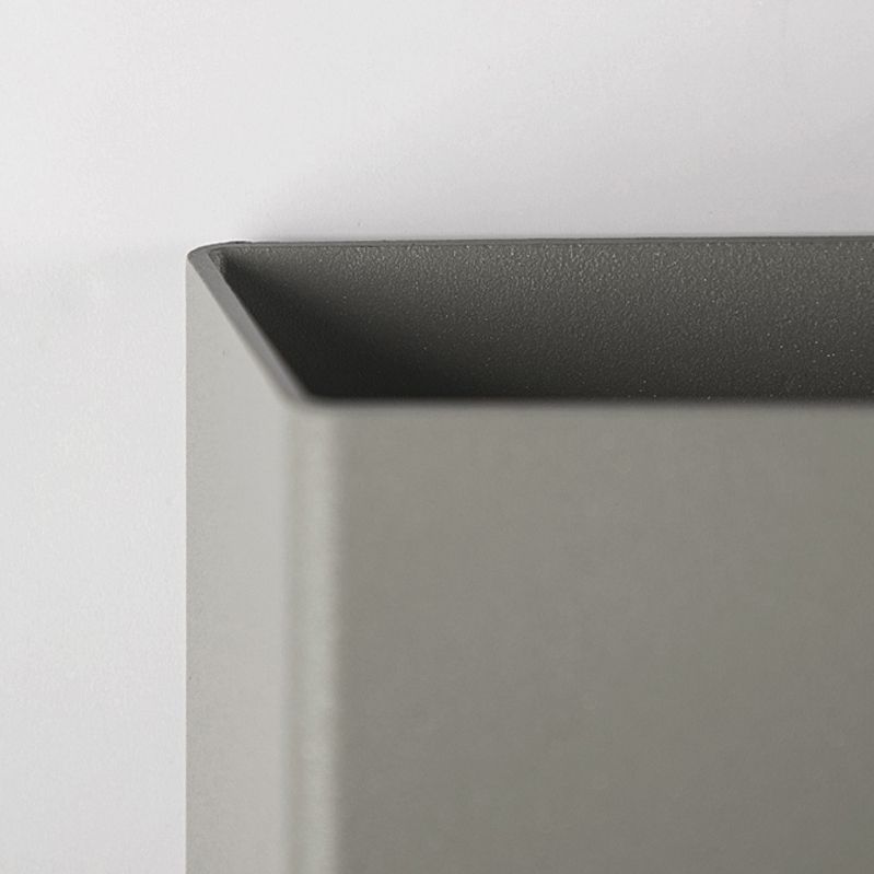 Grey Aluminum LED 1 - Light Wall Fixture Square Wall Mounted Lighting