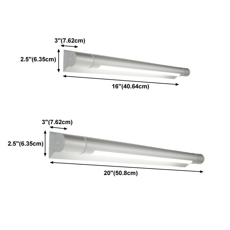 MODERNO SPROGNO SILVER SPECCHIO LUCE LED VAITY LEDITÀ LA VANITÀ con tonalità di plastica per il bagno