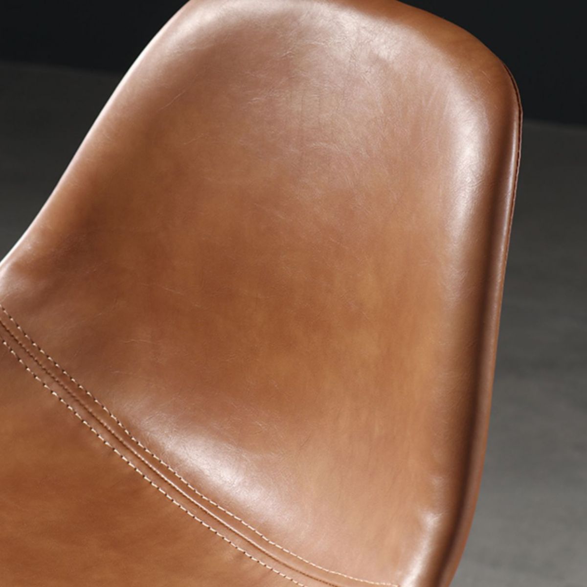 Contemporary Matte Finish PU Leather Barstool Footrest Restaurant Stool