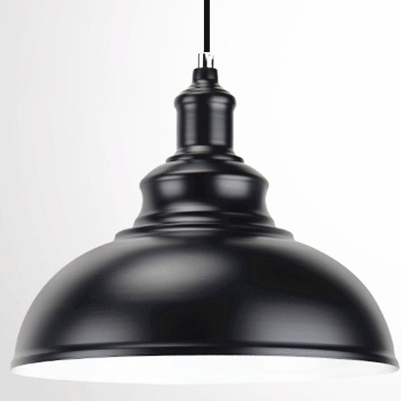 1 Luce a cupola a cupola lampade appesa a un soffitto in metallo in stile industriale per ristorante