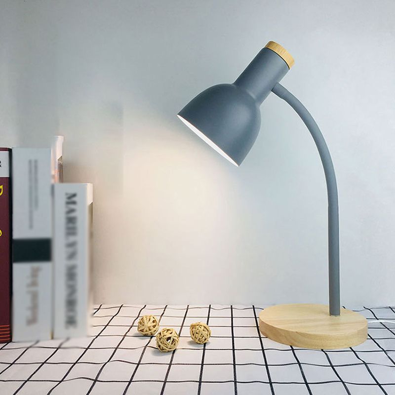 Bell Shape Table Lamp Modern Style Metal Single Light Table Light