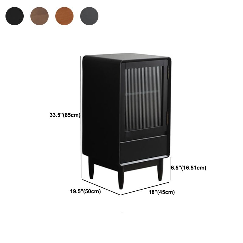 Glass 1 - Door and 1 - Drawer Accent Chest, Dover Wood Chest
