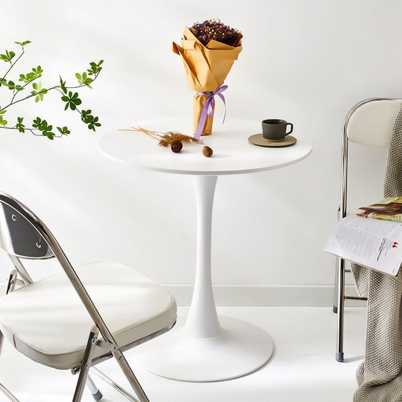 Modern Pedestal Wooden Coffee Table Set Round Top Shape Cocktail Table for Home