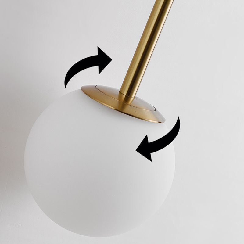 Industrial Glass Globe Wall Light Polish Finish Lighting for Dining Room