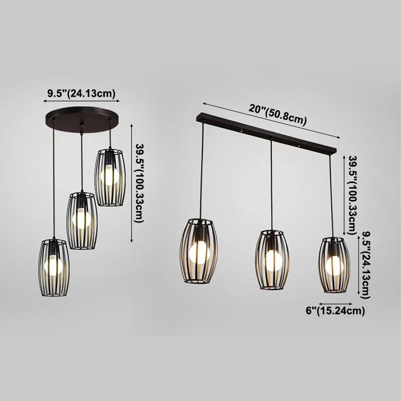 Cube Pendant Light Fixture Industrial Pendant Light Metal 1 Light Hanging Lights