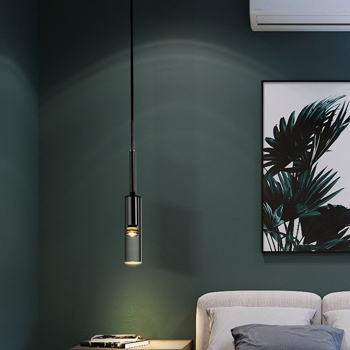 1-Ligth Crystal Pendant Lighting Fixtures Minimalism Ceiling Pendant for Dining Room