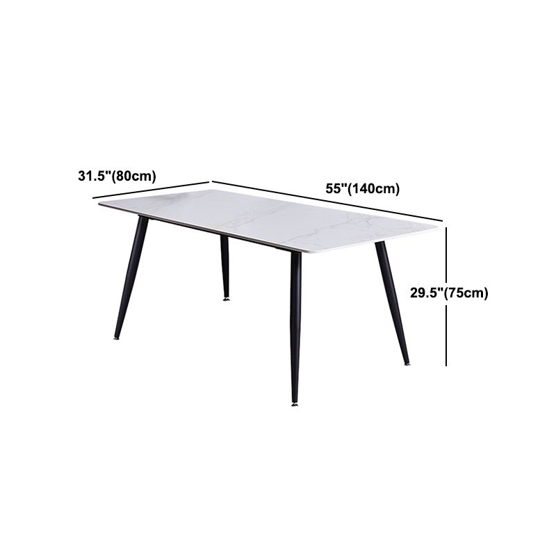 Modern Style Sintered Stone Dining Round Table Set 1/4/5 Pieces Dining Set