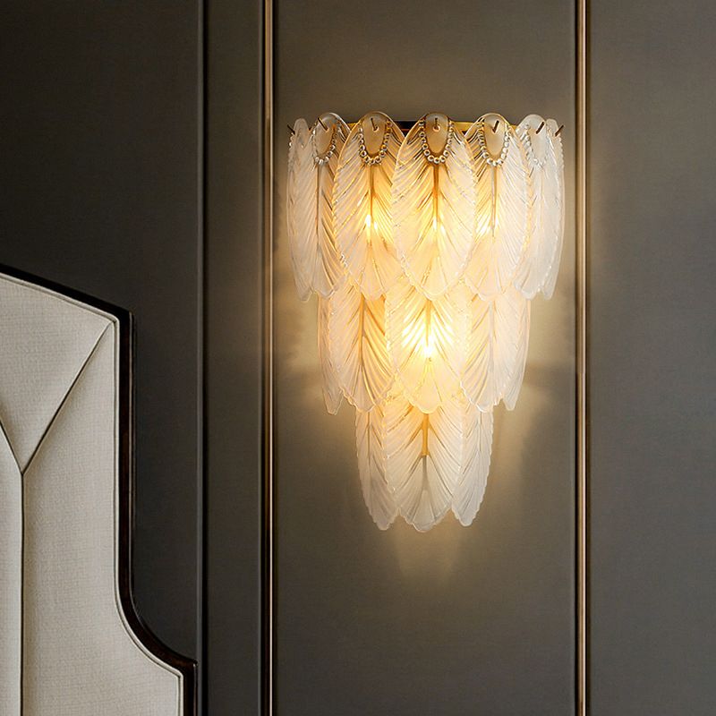 Geometric Sconce Light Fixture Modern Crystal Wall Light for Bedroom