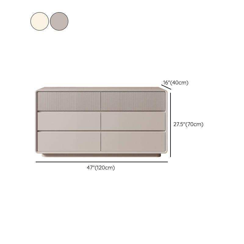 Modernism Horizontal Double Dresser Wood Dresser with 5/6/8 Drawers for Home