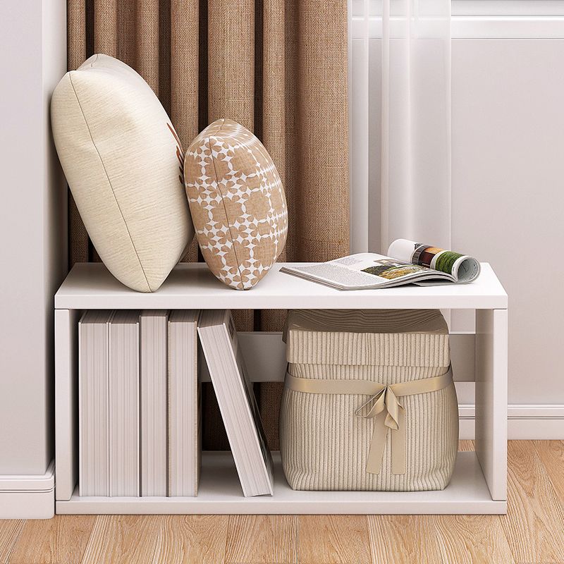 Contemporary Engineer Wood Bookshelf Open Back Bookcase,17.7"L x 7.9"W x 11"H