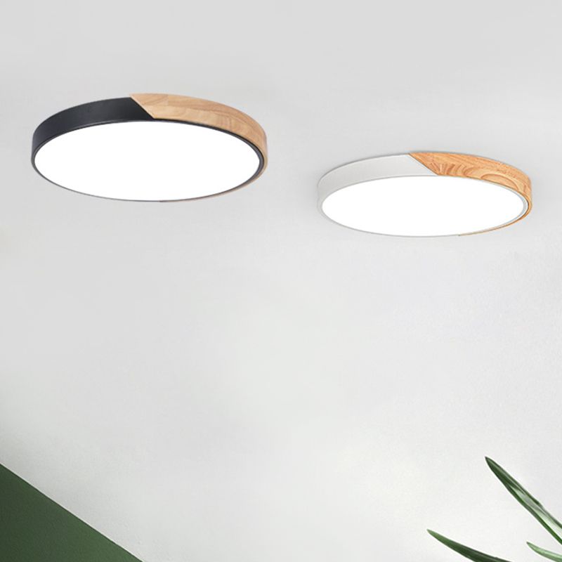 Eigentijdse ronde inbouw plafondverlichtingsarmatuur Metaal 1 licht Led Mount plafondverlichting