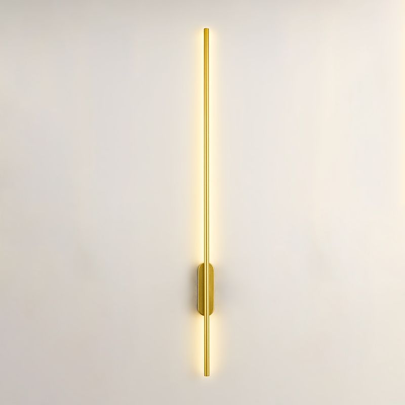 Sombra lineal matones de metal mate estilo moderno 2 luces luz montada en la pared