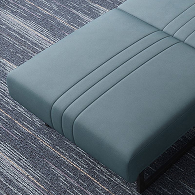 Faux Leather Contemporary Sofa Bed Armless Stain Resistant Bed Sofa Couch