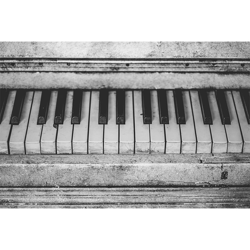 Contemporary Hobby Piano Mural Wallpaper Water Resistant Environment Friendly
